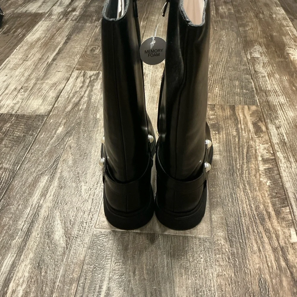 Sonoma Girl’s Black Pearl-Accent Boot for Size 4